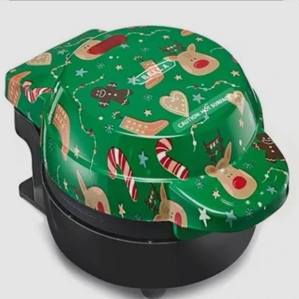 Bella Holiday MINI‎ Waffle Maker with Festive Design